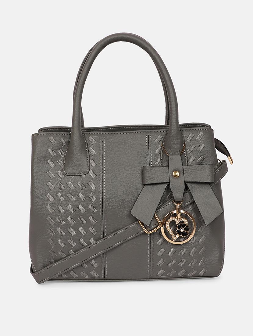 grey leatherette (pu) regular handbag - 17965287 - Zoom Image - 1