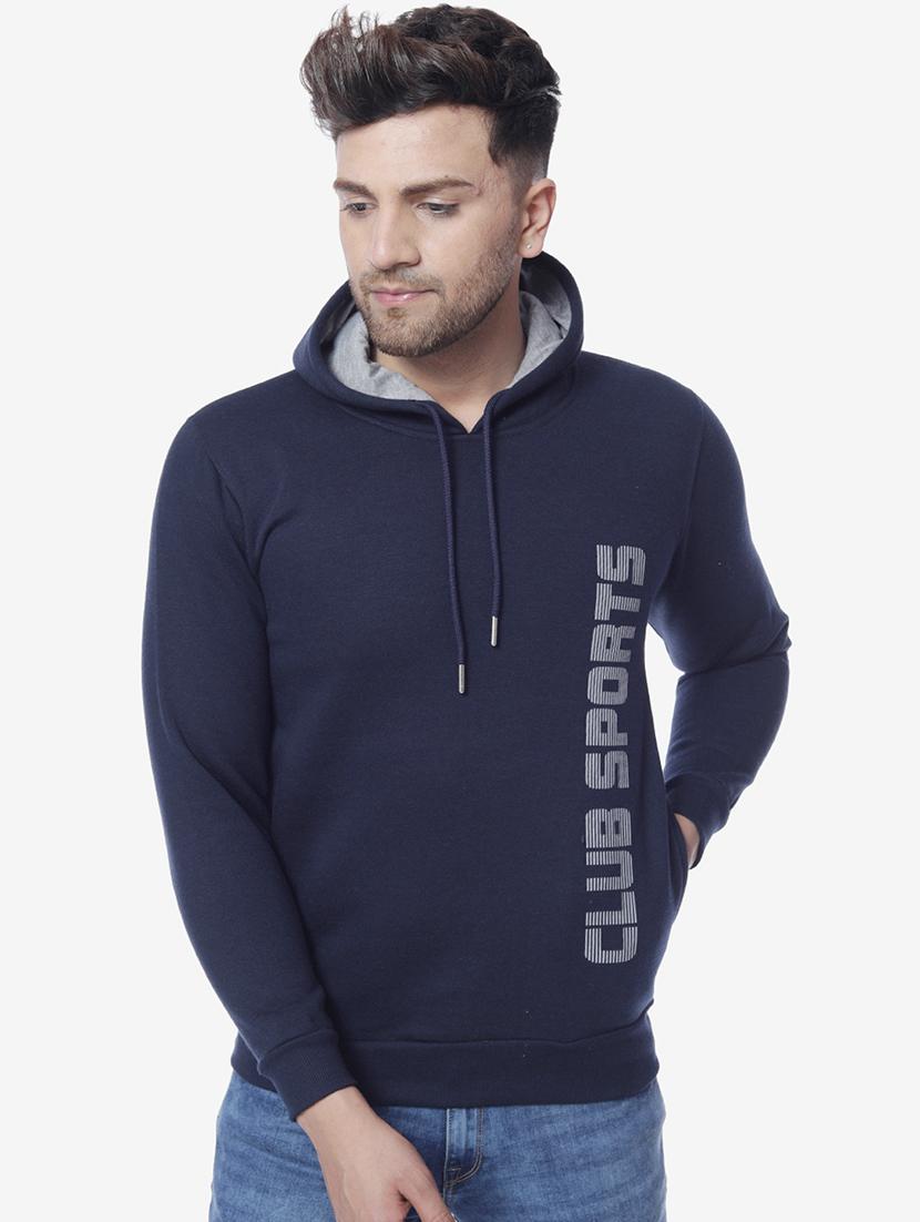 navy blue printed sweatshirt - 17967292 - Zoom Image - 1