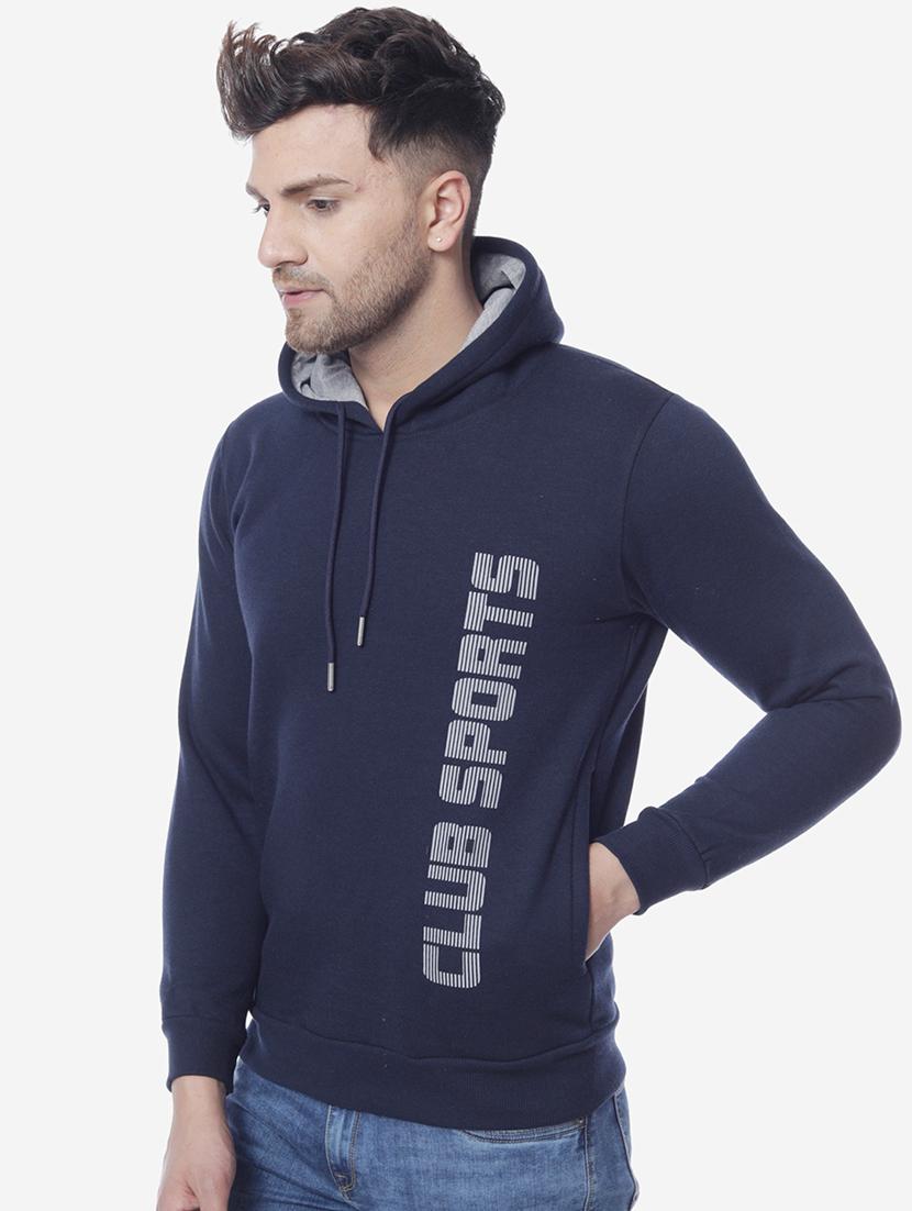 navy blue printed sweatshirt - 17967292 - Zoom Image - 2