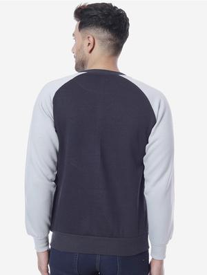 grey printed raglan sweatshirt - 17967297 - Standard Image - 3