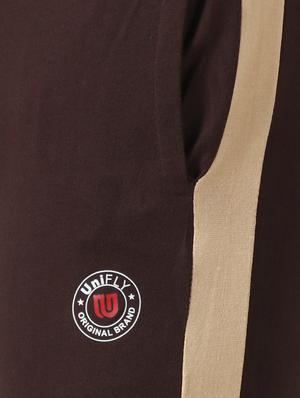brown side stripe full length track pant - 17967457 - Standard Image - 5