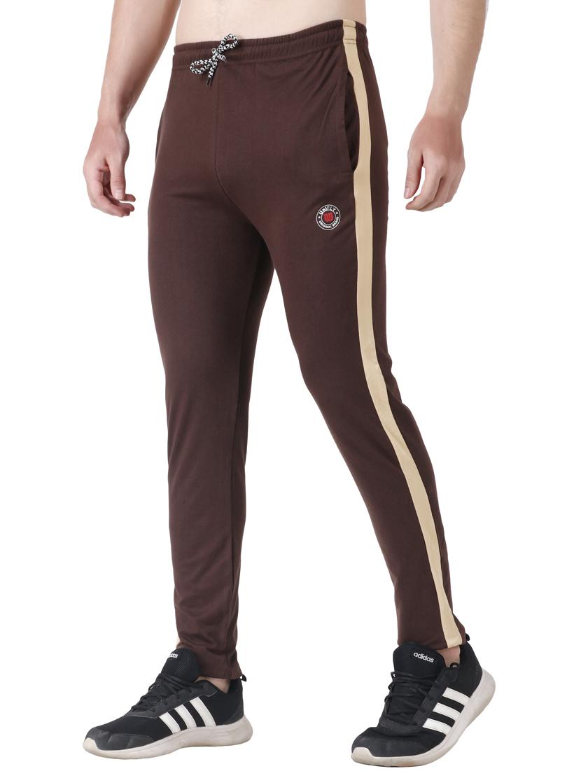 brown side stripe full length track pant - 17967457 - Zoom Image - 2