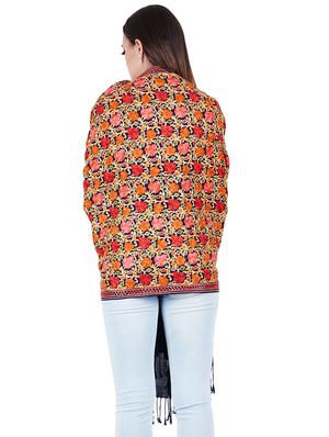 navy blue embroidered stole - 17967787 - Standard Image - 3