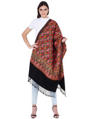 black floral printed stole - 17967796 - Standard Image - 2
