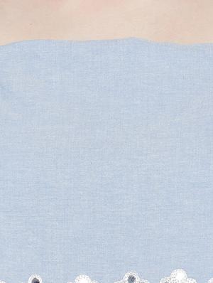blue solid jumpsuit - 17968219 - Standard Image - 4