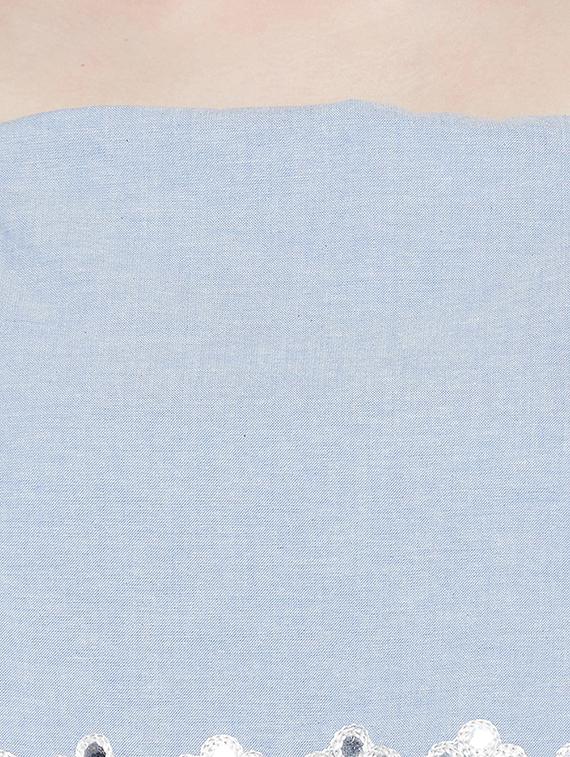 blue solid jumpsuit - 17968219 - Zoom Image - 4