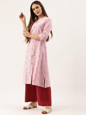 printed a-line kurta - 17968544 - Standard Image - 2