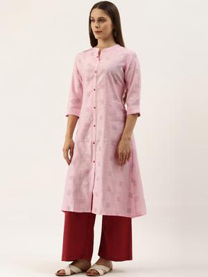 printed a-line kurta - 17968544 - Standard Image - 5
