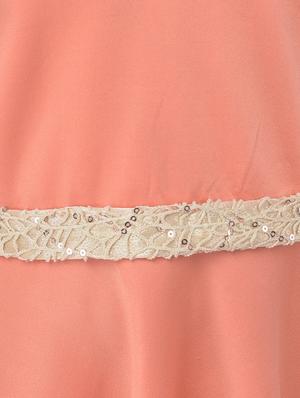 orange solid frock - 17968700 - Standard Image - 4