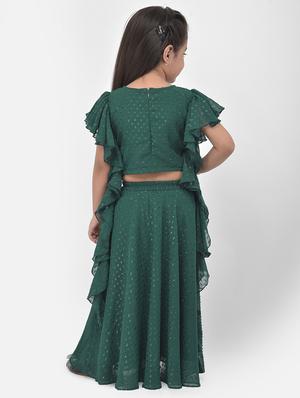 green self design lehnga choli - 17968745 - Standard Image - 3