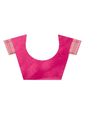 jacquard work banarasi saree with blouse - 17968942 - Standard Image - 4