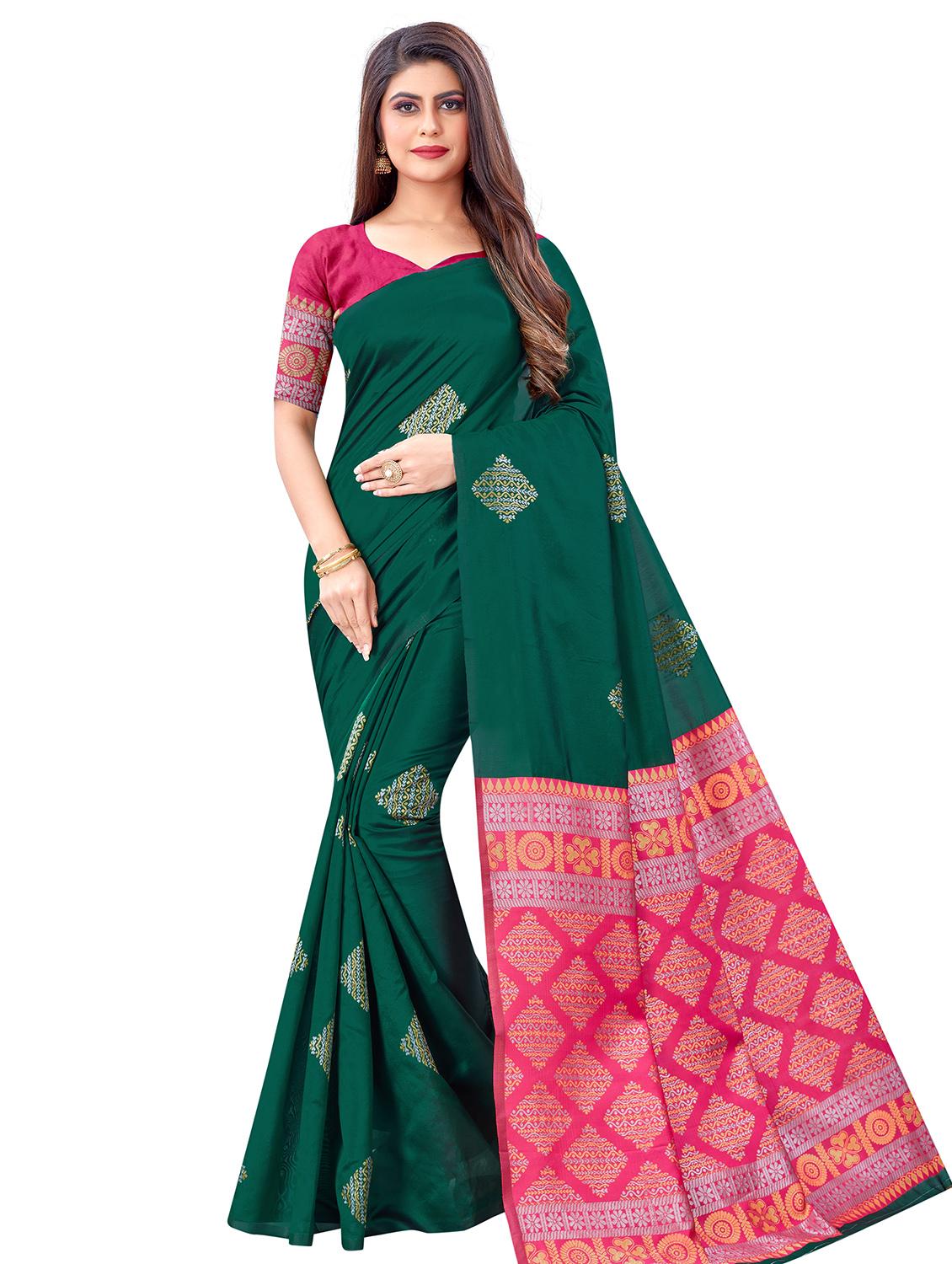 jacquard work banarasi saree with blouse - 17968942 - Zoom Image - 1