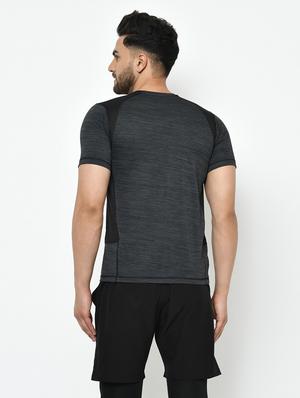 grey self design t-shirt - 17969144 - Standard Image - 4