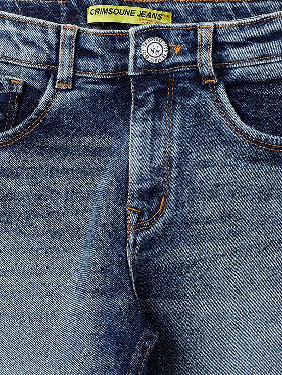 blue washed denim shorts - 17970036 - Zoom Image - 3