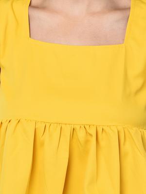 solid ruffle top - 17970040 - Standard Image - 5