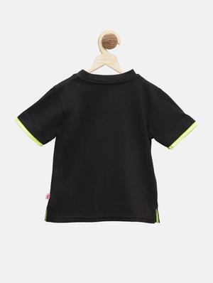 black solid regular tee - 17970193 - Standard Image - 2