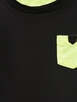 black solid regular tee - 17970193 - Standard Image - 3
