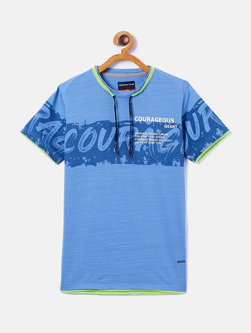 round neck printed t-shirt - 17970242 - Standard Image - 1