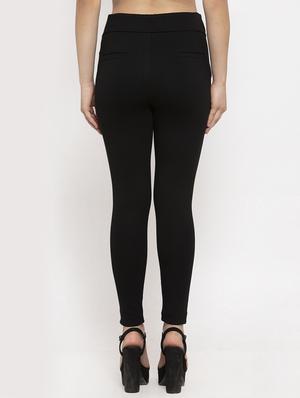 high rise solid jegging - 17970409 - Standard Image - 3