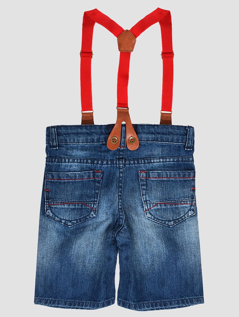 dark blue denim shorts - 17970681 - Zoom Image - 2