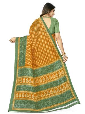 floral printed saree with blouse - 17970714 - Standard Image - 2