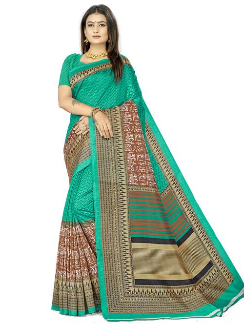 warli printed saree with blouse - 17970727 - Standard Image - 1