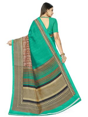 warli printed saree with blouse - 17970727 - Standard Image - 2