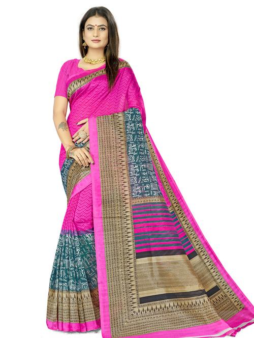 warli printed saree with blouse - 17970741 - Standard Image - 1
