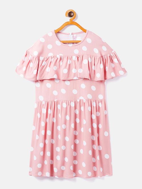 pink polks dota frock - 17975239 - Standard Image - 1