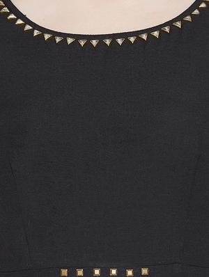 round neck embellished a-line dress - 17975381 - Standard Image - 4