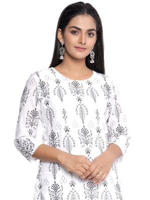 cotrel-white-voile-kurta - 17975574 - Standard Image - 2