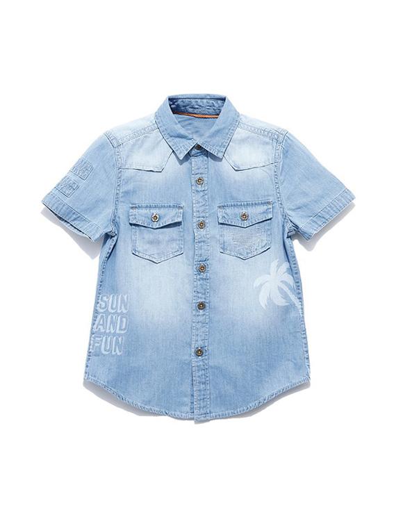 navy blue denim shirt - 17975744 - Zoom Image - 1