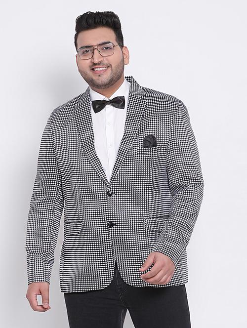 black printed single breasted blazer - 17975818 -  Standard Image - 0