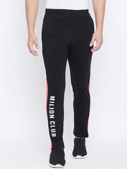 black color block track pant - 17976317 - Very Small Image - 1