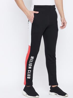 black color block track pant - 17976317 - Standard Image - 2