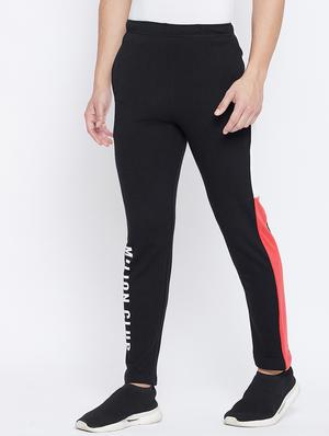 black color block track pant - 17976317 - Standard Image - 3