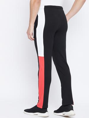 black color block track pant - 17976317 - Standard Image - 4