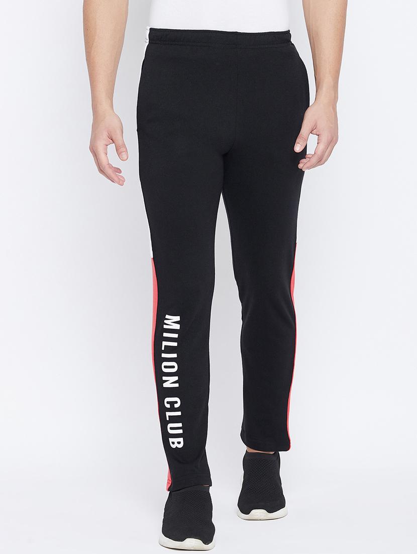 black color block track pant - 17976317 - Zoom Image - 1