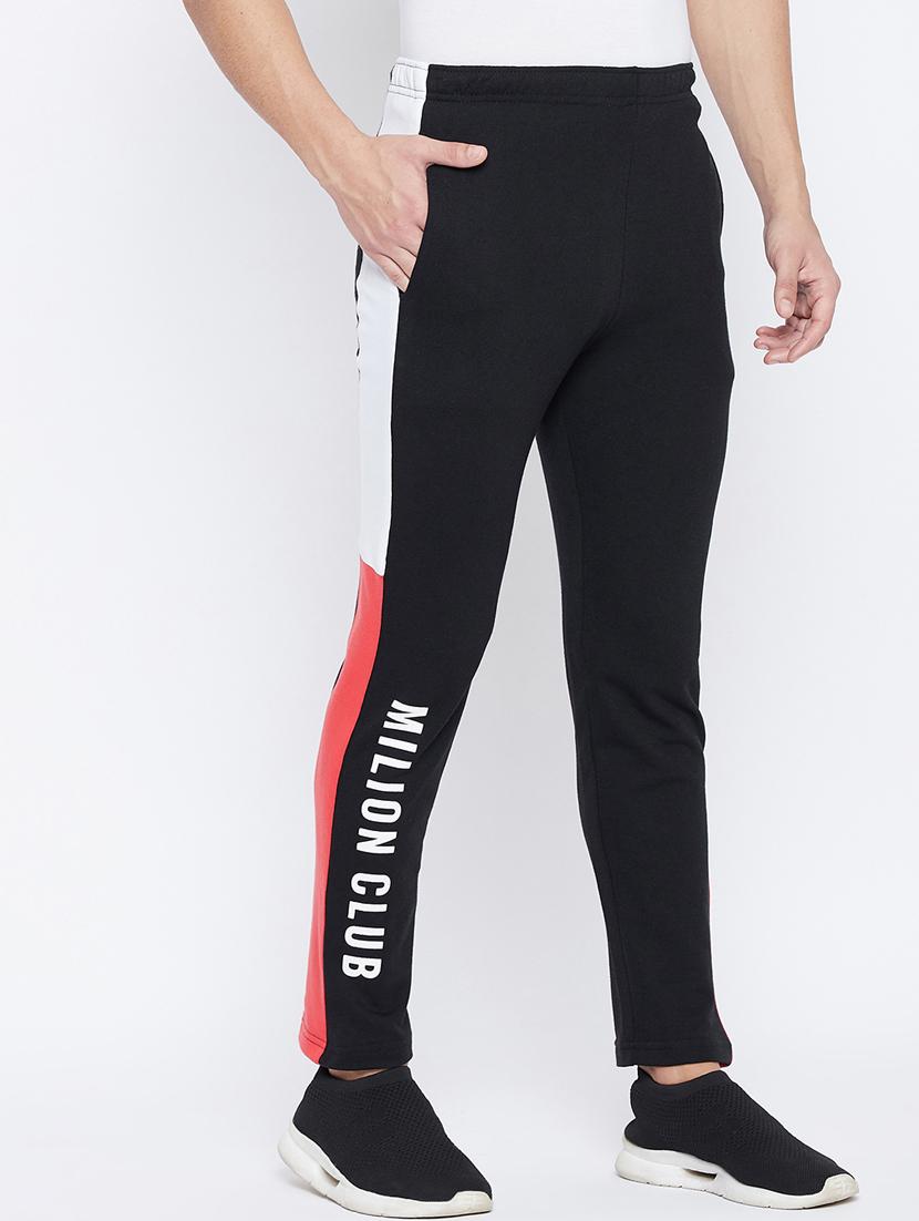 black color block track pant - 17976317 - Zoom Image - 2