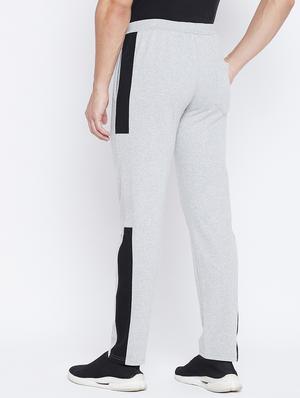 grey color block track pant - 17976330 - Standard Image - 3
