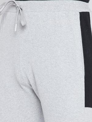 grey color block track pant - 17976330 - Standard Image - 5
