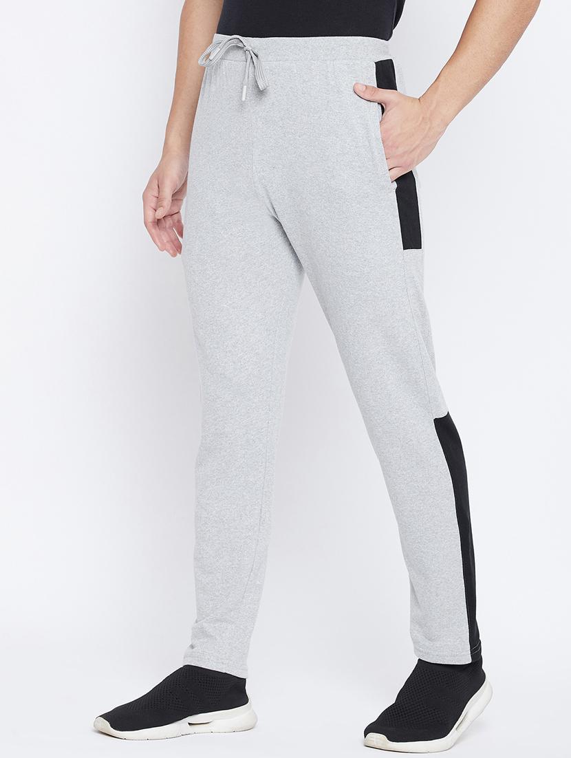 grey color block track pant - 17976330 - Zoom Image - 2