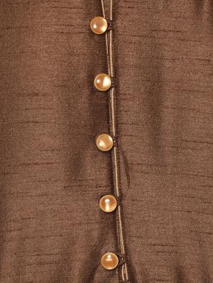 brown solid kurta pyjama ethnic wear set - 17976451 - Standard Image - 5
