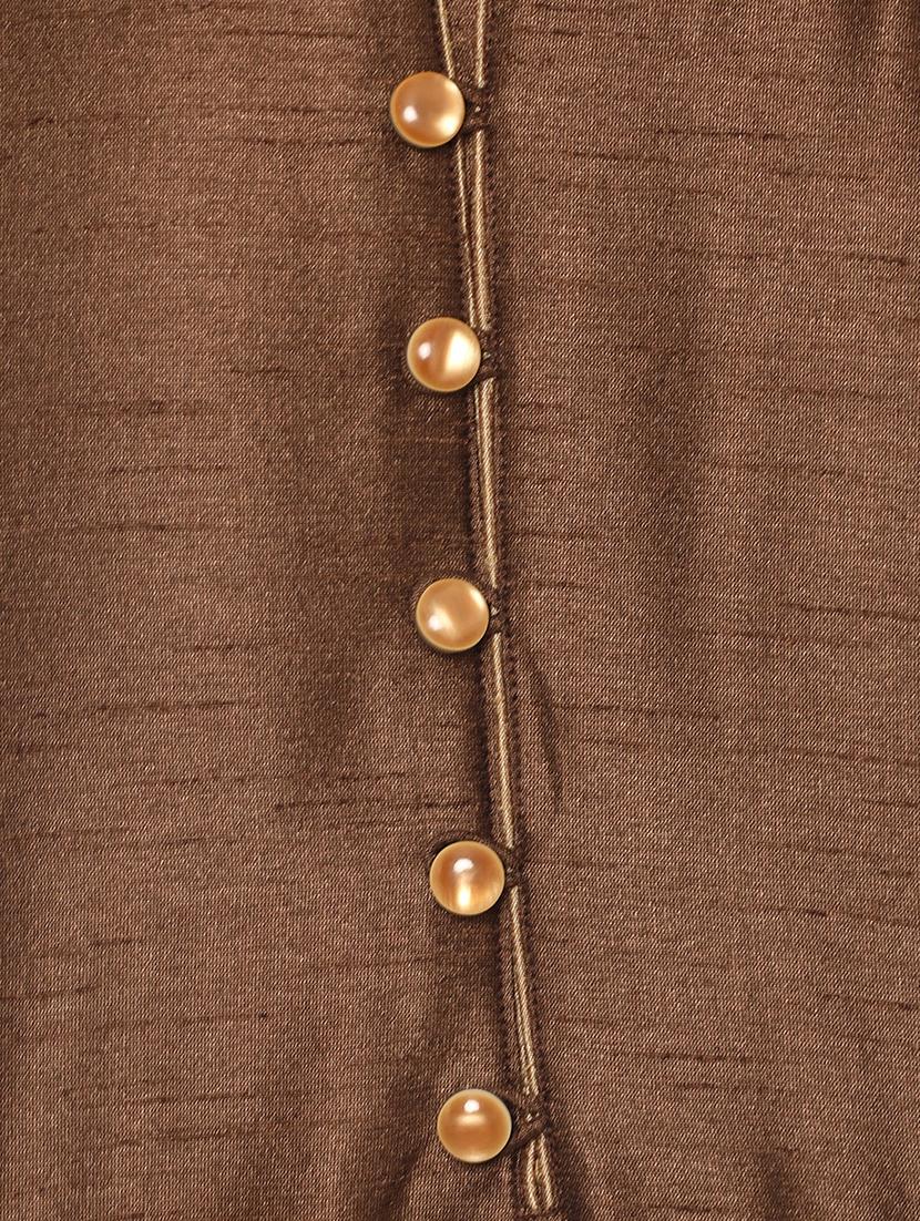 brown solid kurta pyjama ethnic wear set - 17976451 - Zoom Image - 5