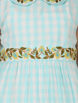 blue checkered frock - 17976609 - Standard Image - 6