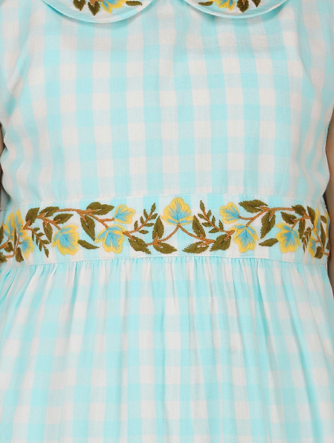 blue checkered frock - 17976609 - Zoom Image - 6