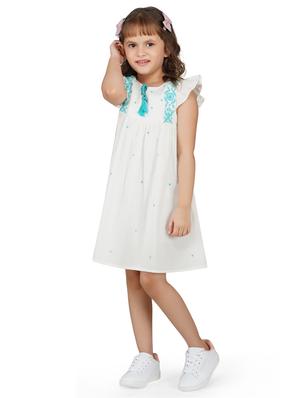 white printed frock - 17976614 - Standard Image - 3