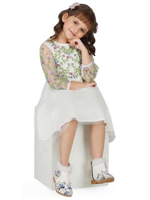 white embroidered frock - 17976623 - Standard Image - 5