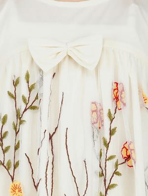 white embroidered frock - 17976625 - Standard Image - 6