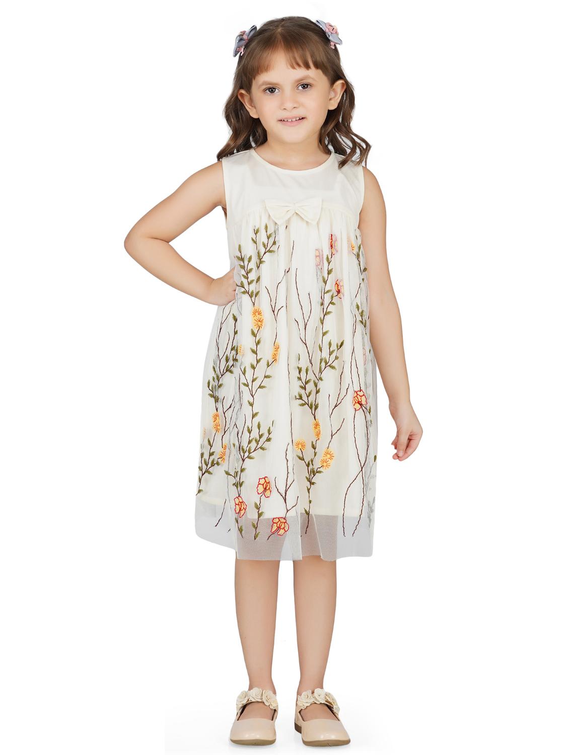 white embroidered frock - 17976625 - Zoom Image - 1